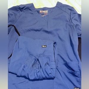 Greys anatomy scrubs large top medium bottoms